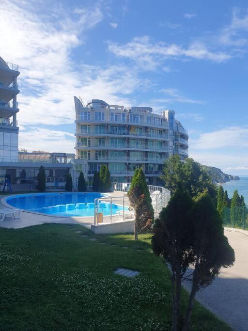 Studio Silver Terace With Sea View For 4 Person Byala  Luaran gambar